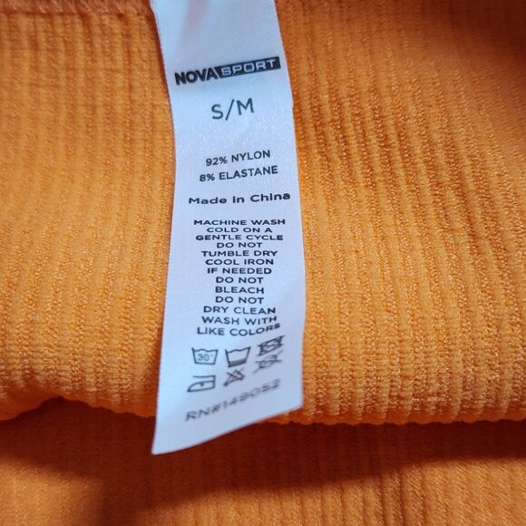 Nova‎ Sport Tangerine Ribbed Legging Size S/M - Picture 4 of 5
